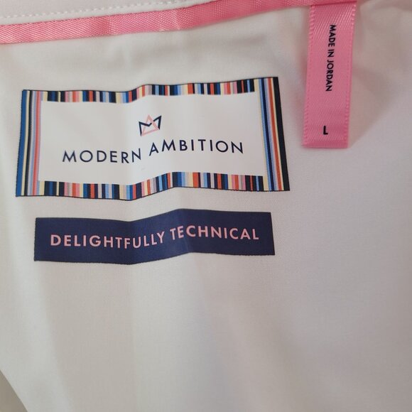 Modern Ambition Women's Long Sleeve White Button-Up Collared Shirt Size Large - Picture 8 of 13